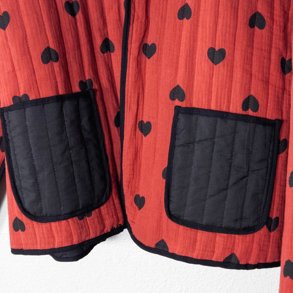 Red Heart Patterned Jacket - Picture 5 of 9